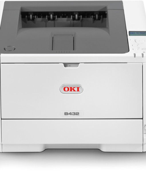 OKI-B432dn-Duplex-Network-Black-And-White-Laser-Printer-Front