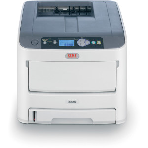 OKI-C610n-Network-A4-Colour-Laser-Printer-Front