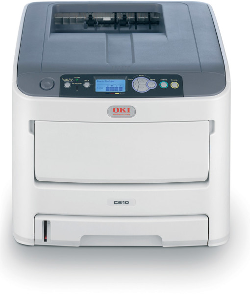 OKI-C610n-Network-A4-Colour-Laser-Printer-Front